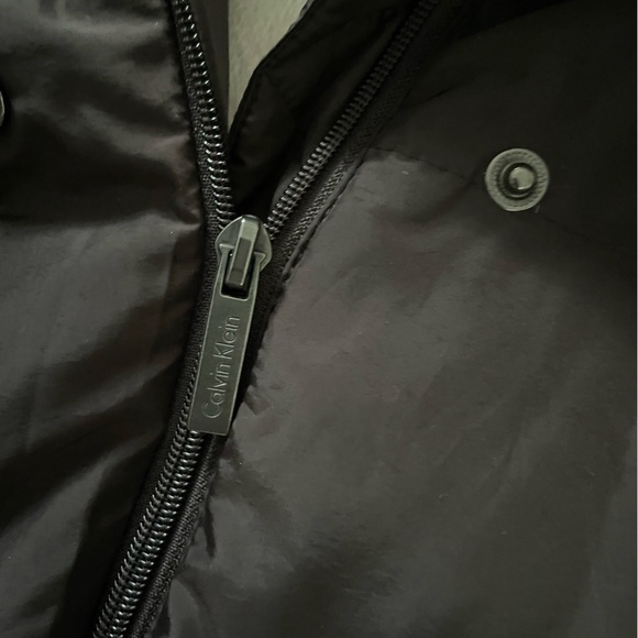 Calvin Klein Brown long womens puffer coat jacket Size M - LIKE NEW - Picture 6 of 16